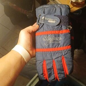 Heattrap - Gore- Tex - Hestra Men's Blue and Red Climate Control Gloves- One Siz